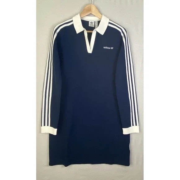 Adidas Originals Knit Polo Dress Women's Size Large Casual Lifestyle NWT - Picture 5 of 6